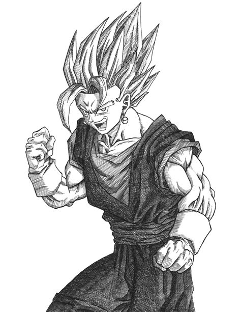 The Best Free Vegito Drawing Images Download From 16 Free Drawings Of