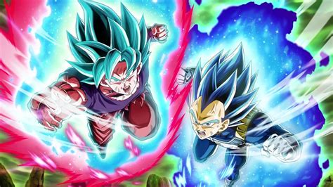 Amazing New Lr Blue Kaioken Goku And Evolution Blue Vegeta Super