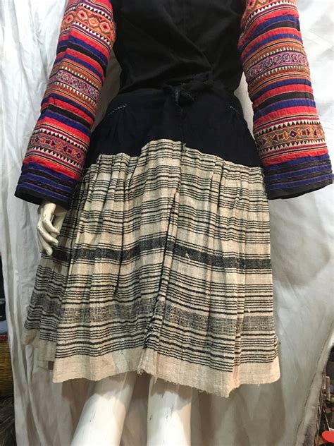 vintage-tribal-hmong-women-hand-woven-hemp-skirt-etsy