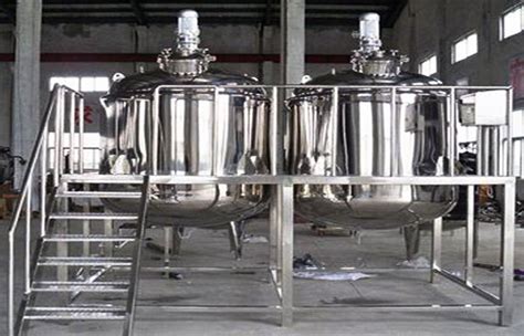 cosmetic mixing machine blending  mixing tank  shampoo lotion jelly manufacturers