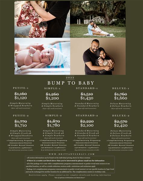pricing — brittany geraci photography