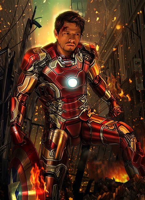 🐱pm Vonapple🐱 On Twitter Third Artwork For The Supernaturalartshow Misha As Iron Man ♥