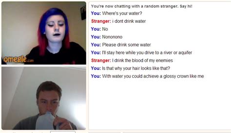 this guy trolls people on omegle about drinking water and it daftsex hd