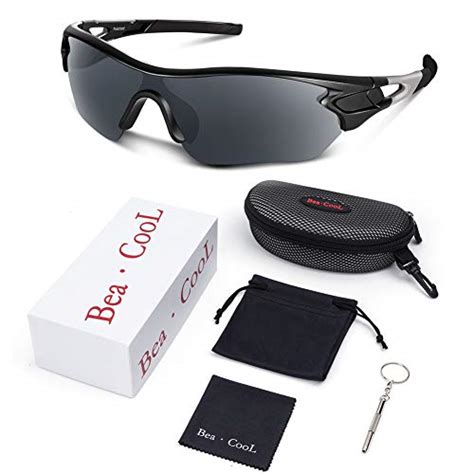 bea cool polarized sports sunglasses for men women youth baseball cycling running driving