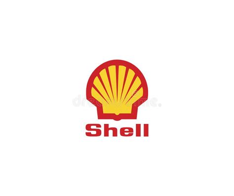 Shell Logo Editorial Illustrative On White Background Editorial Image