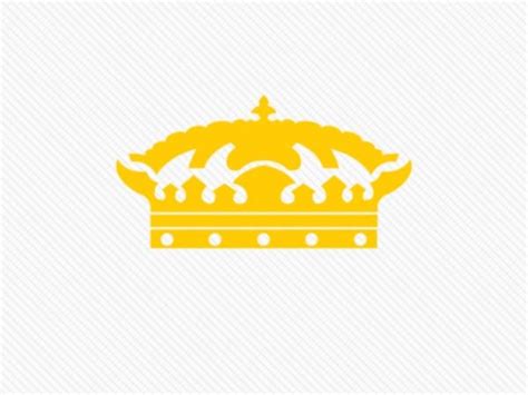A Yellow Crown On A White Background