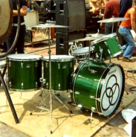 Vintage Ludwig Drums Green Sparkle Kit