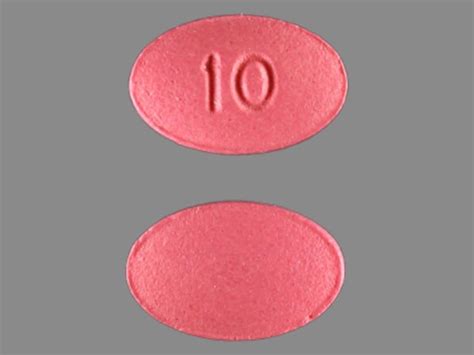 Pill Finder 10 Pink Elliptical Oval