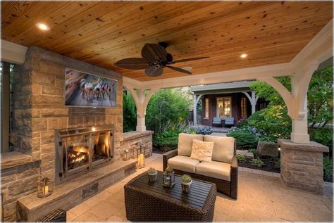 Awesome Awesome Autumn Fun With Patio Fireplace Decoration