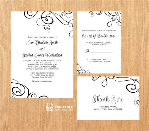 Printable Wedding Rsvp Cards Free