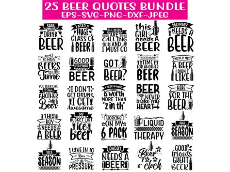 25 Beer Quotes Design Bundle Graphic By Design Store Bdnet · Creative