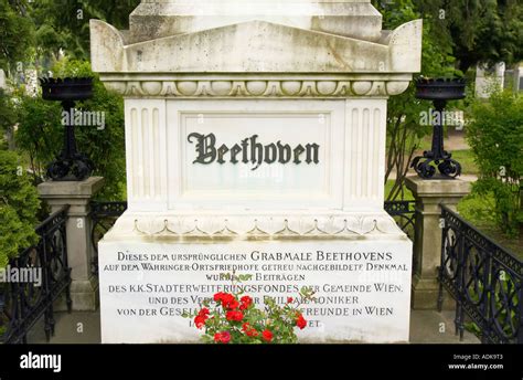 Ludwig Van Beethoven Grave In Vienna Austria Stock Photo Alamy