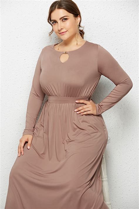 plus size women long sleeve maxi cocktail dresses evening party formal prom gown ebay