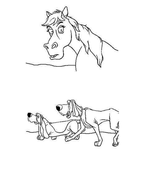 Horse and dog coloring pages. Drawing of horse and dog coloring ~ Child Coloring