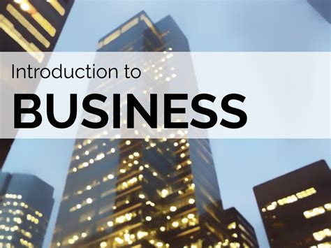 Introduction to Business | Odigia
