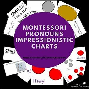Pronouns Impressionistic Charts Montessori Academy