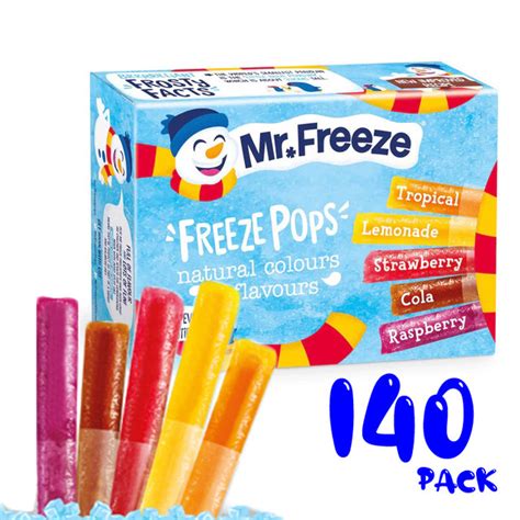 Mr Freeze Sour Ice Poles 20x45ml Pops In Ice Pops