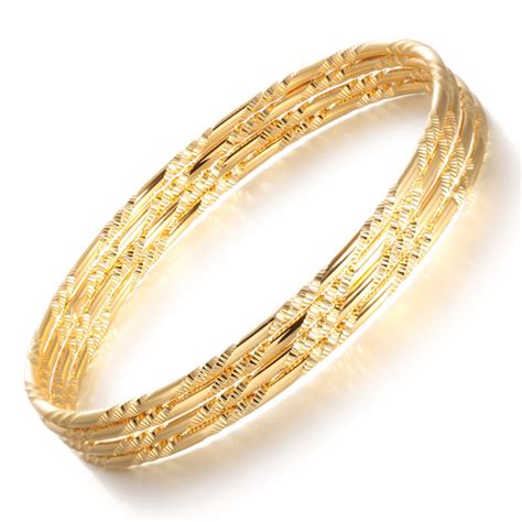 Buy Opk Women 18k Gold Plated Bangles Bracelet Fashion