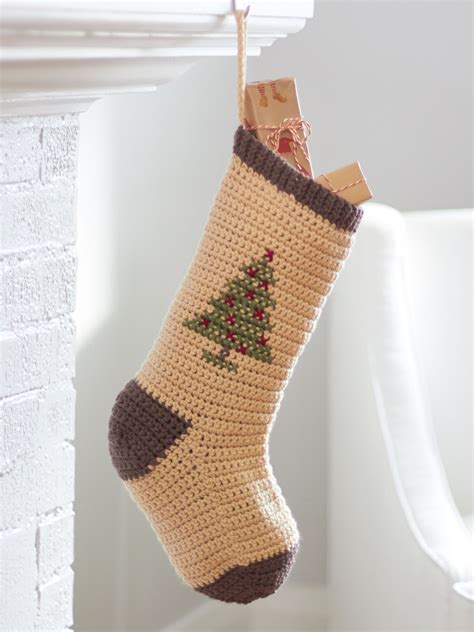 Crochet Christmas Stockings Decorate With Crochet Christmas Stocking
