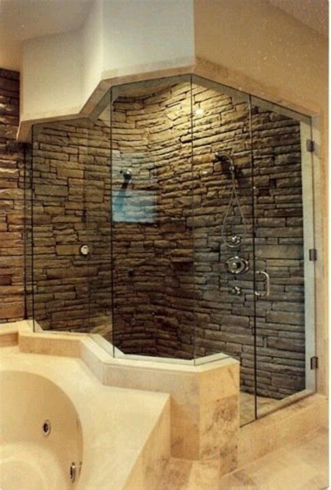 My Kinda Interior Dream House House Design Stone Shower