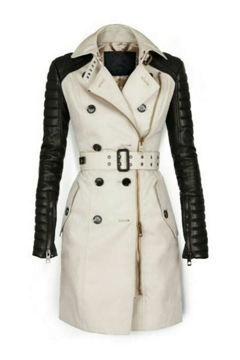 Noora Women S Leather Trench Coat Genuine Lambskin Leather Long Jacket Overcoat Ebay