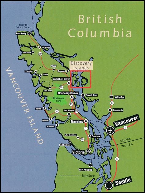 It is a coastal seaport city on the lower mainland of british columbia, canada. Vancouver Island map - CoastMountainExpeditions