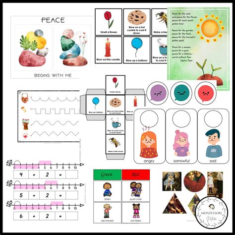 Compassion And Peace Preschool Pack Montessori Learning Activities