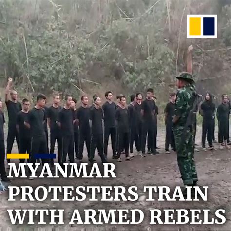 Myanmar Protesters Train With Armed Rebels These Anti Coup Protesters Are Training With