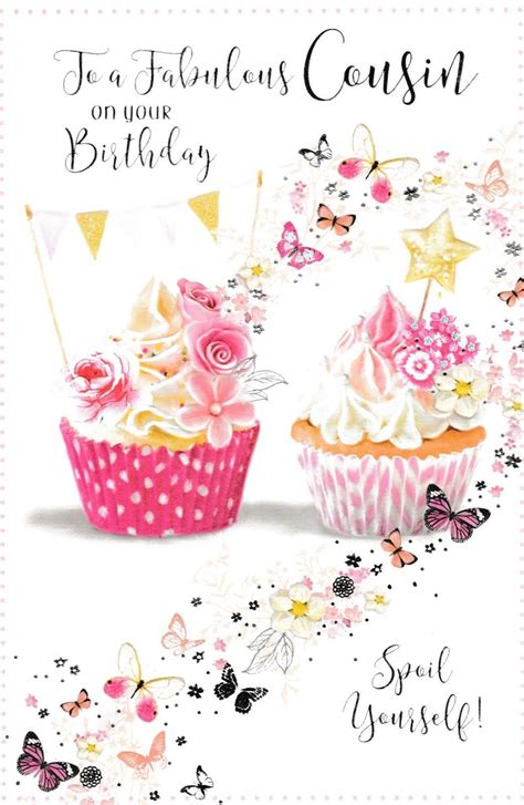 Happy birthday cousin is just three words but emotions behind these words can never be then our collection of happy birthday cousin wishes are best. female cousin traditional birthday card - 10 x cards to ...