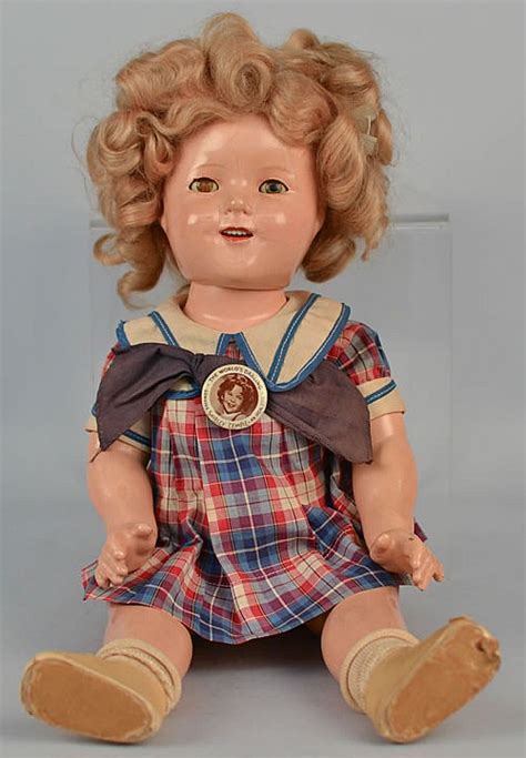 sold price 1930 s shirley temple doll by ideal with wardrobe and pinback button december 4