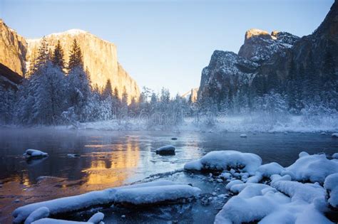 Yosemite Winter Stock Image Image Of Light Pine Park 66273849