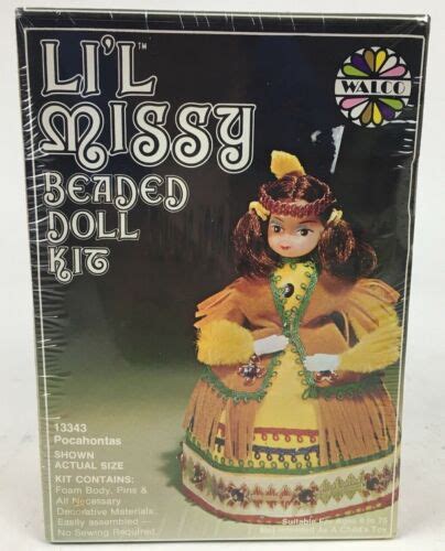 li l missy beaded doll kit pocahontas 13343 walco new ebay