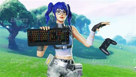 Pică Primar Pistol Fortnite Characters Holding Keyboard Mouse Thumbnail