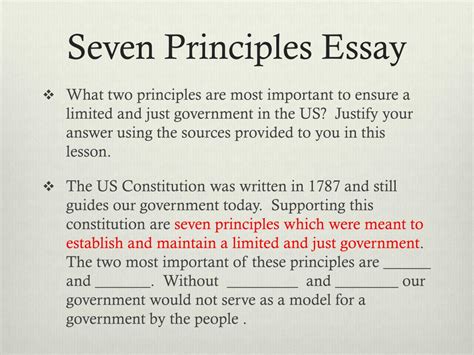 It says that the president shall take care that the laws be faithfully. Seven Principles Of Government Worksheet Answers