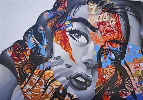 Photo Murale Art Urbain Pop Art Femme Portrait Graffiti Tenstickers