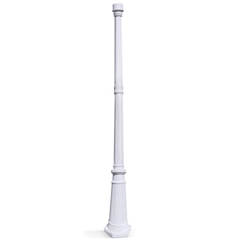 Add style to the outside of your home with beautiful and classy lamp posts. Outdoor Lamp Post - 68" Cast Aluminum White Pole ...