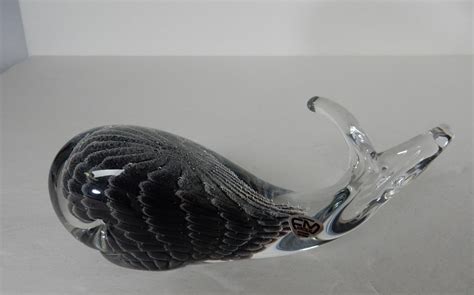 Fm Konstglas Ronneby Art Glass Whale Made In Sweden Jan 29 2017