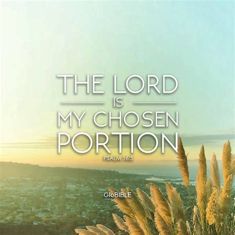 The Lord Is My Chosen Portion And My Cup You Hold My Lot Psalms 165