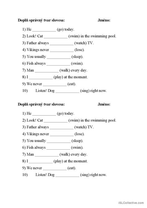 Present Simple vs Present Continuou Deutsch DAF Arbeitsblätter pdf doc