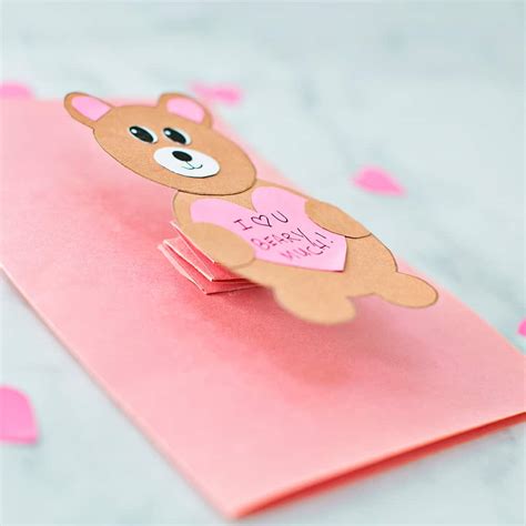 Valentine Bear Card Hello Wonderful