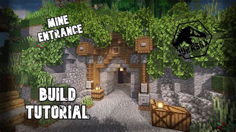 How To Build A Medieval Mine Entrance In Minecraft Tutorial Youtube
