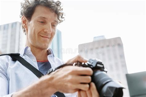 Male Photographer Taking Picture Stock Image Image Of Lifestyle