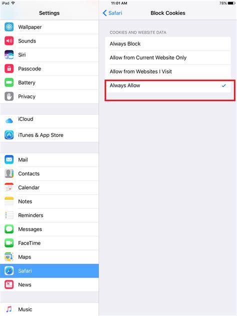You can easily allow or disallow cookies for safari in the ipad settings app. How to enable Third-Party Cookies on your browsers? | by ...