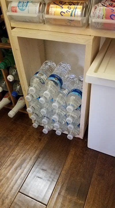 Bottled Water Storage Storage Room Organization Kitchen Organization