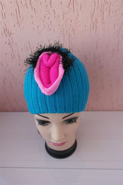 Vulva Hat Crochet Hat Funny Adult Vulva T Idea Mature Etsy Free