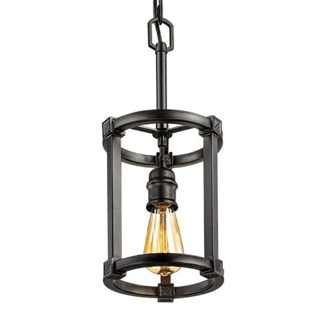 Fifth And Main Lighting 1 Light Aged Bronze Pendant Hd 1260 The Home
