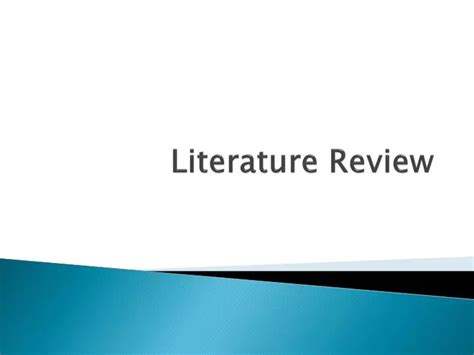 Ppt Literature Review Designs Powerpoint Presentation Free Download Riset