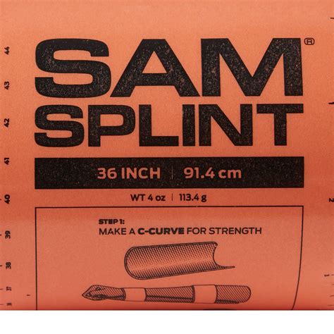 Mckesson Sam® Orangeblue Foamaluminum Moldable Splint 36 Inch