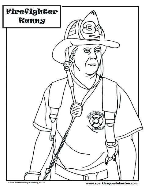Printable Firefighter Coloring Pages At Free