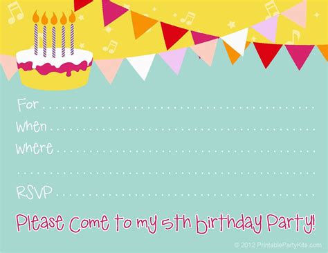 Create My Own Birthday Invitations For Free Birthdaybuzz